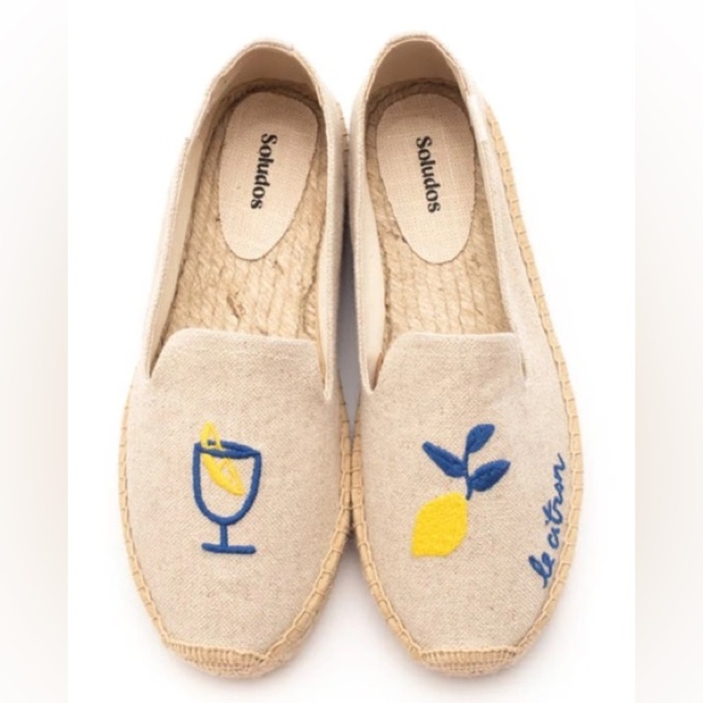 Soludos Limoncello Le Citron Espadrille Flats NEW​​​​